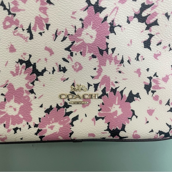 Coach Daisy Print Chaise 61 Crossbody Floral Pink White Purple L1979 89471 - Picture 4 of 14